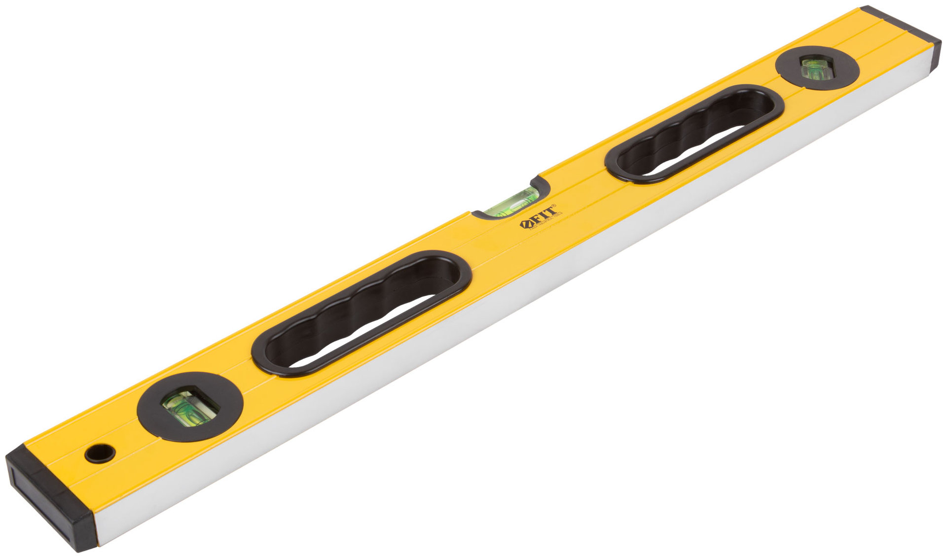 Уровень Янтарь, 3 глазка, ручки, усиленный корпус, фрезер. рабочая грань, шкала 600 мм (18162)