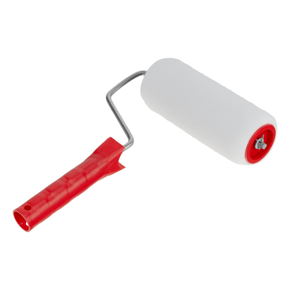 Валик Поролон, в сборе, 150 мм, D 48 мм, D ручки 6 мм, крепление шплинтом Сибртех (80142)