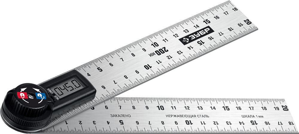 Транспортир-угломер электронный 200 мм Профессионал ЗУБР 34294