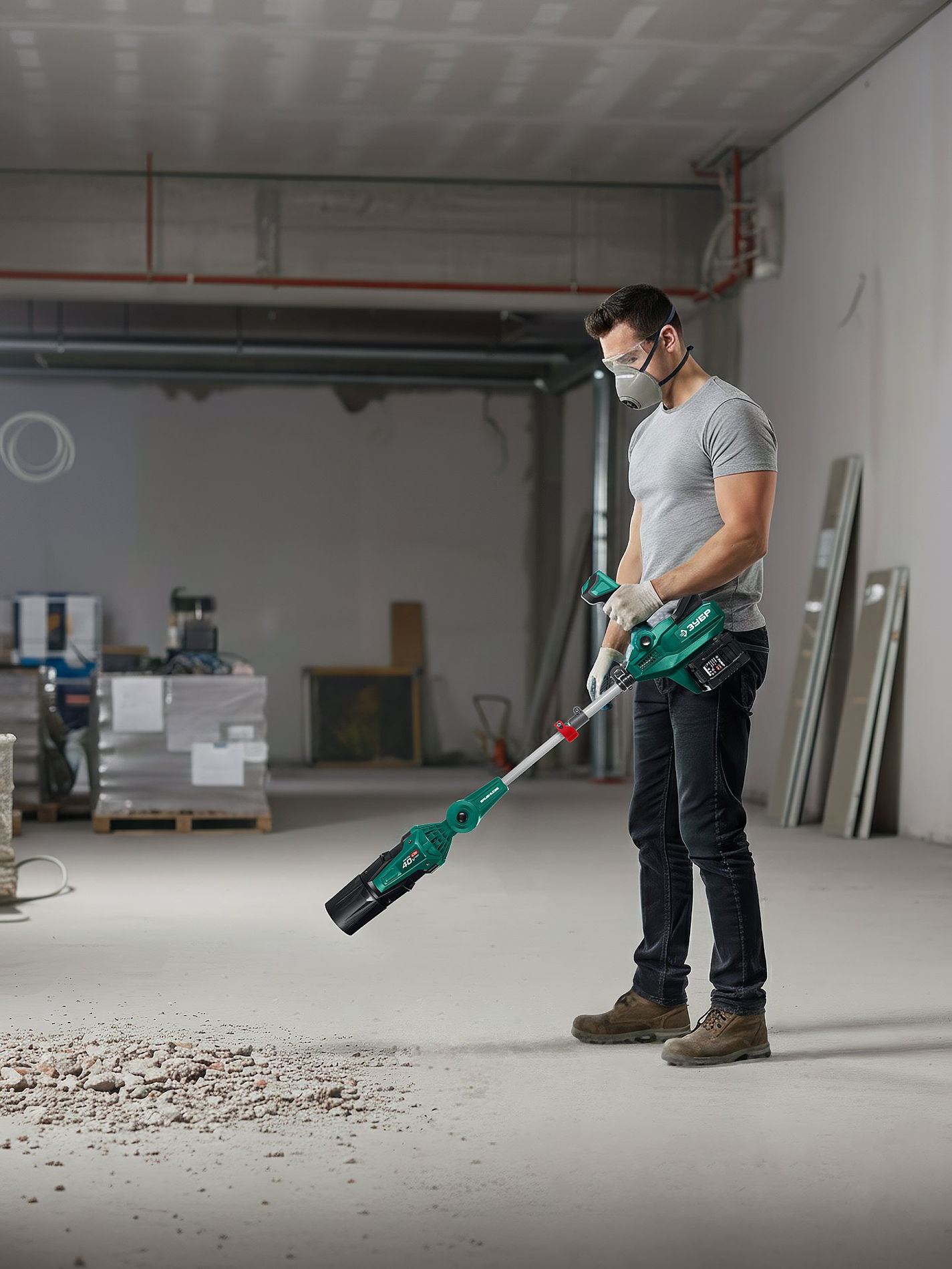 ЗУБР 40 В (2x20В), 1400 м3/ч, без АКБ (LMS), воздуходувка аккумуляторная (ВА-1400)