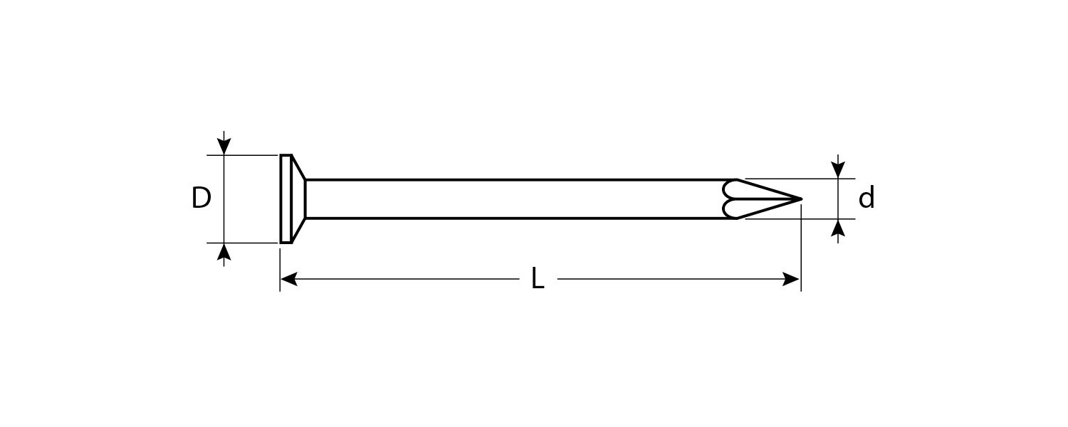 ЗУБР ГОСТ 4028-63, 32 x 1.8 мм, цинк, 1 кг, строительные гвозди (305031-18-032)
