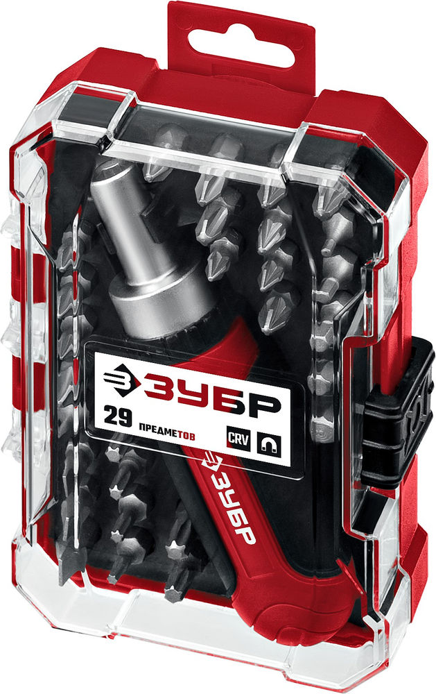 Набор: отвертка с насадками Мастер 29, 29 шт ЗУБР 25040