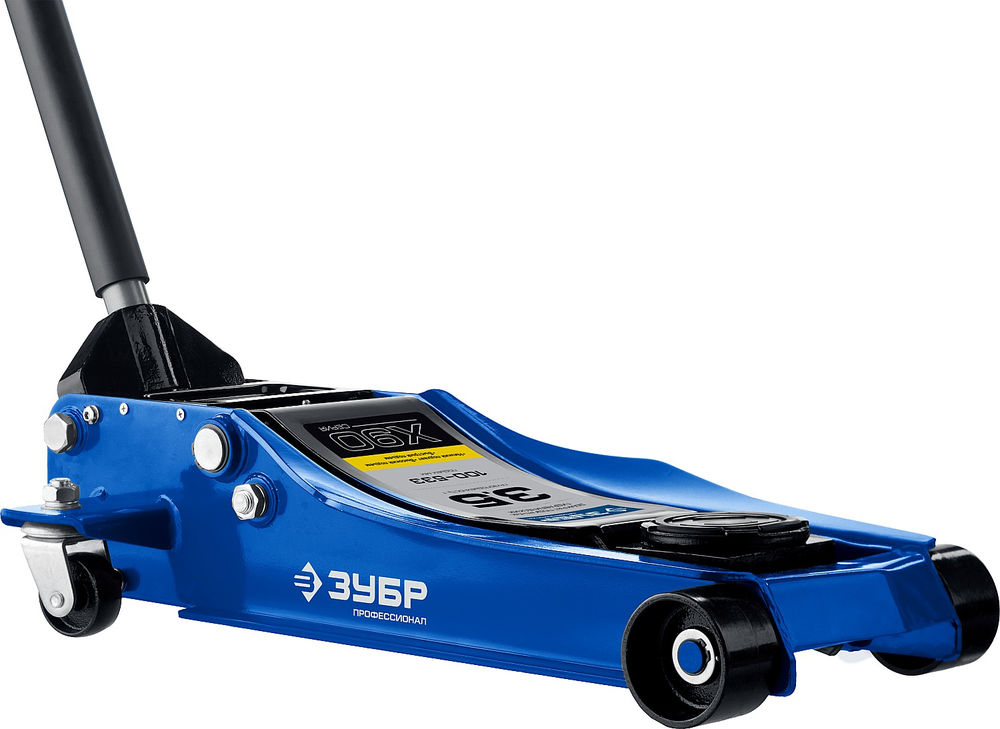 Подкатной гидравлический домкрат 3.5 т 100 - 533 мм универсальный для СТО X90 ЗУБР 43054-3.5