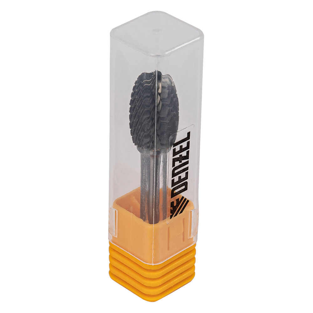 Борфреза по металлу твердосплавная, овальная, тип-E, 12 мм Denzel