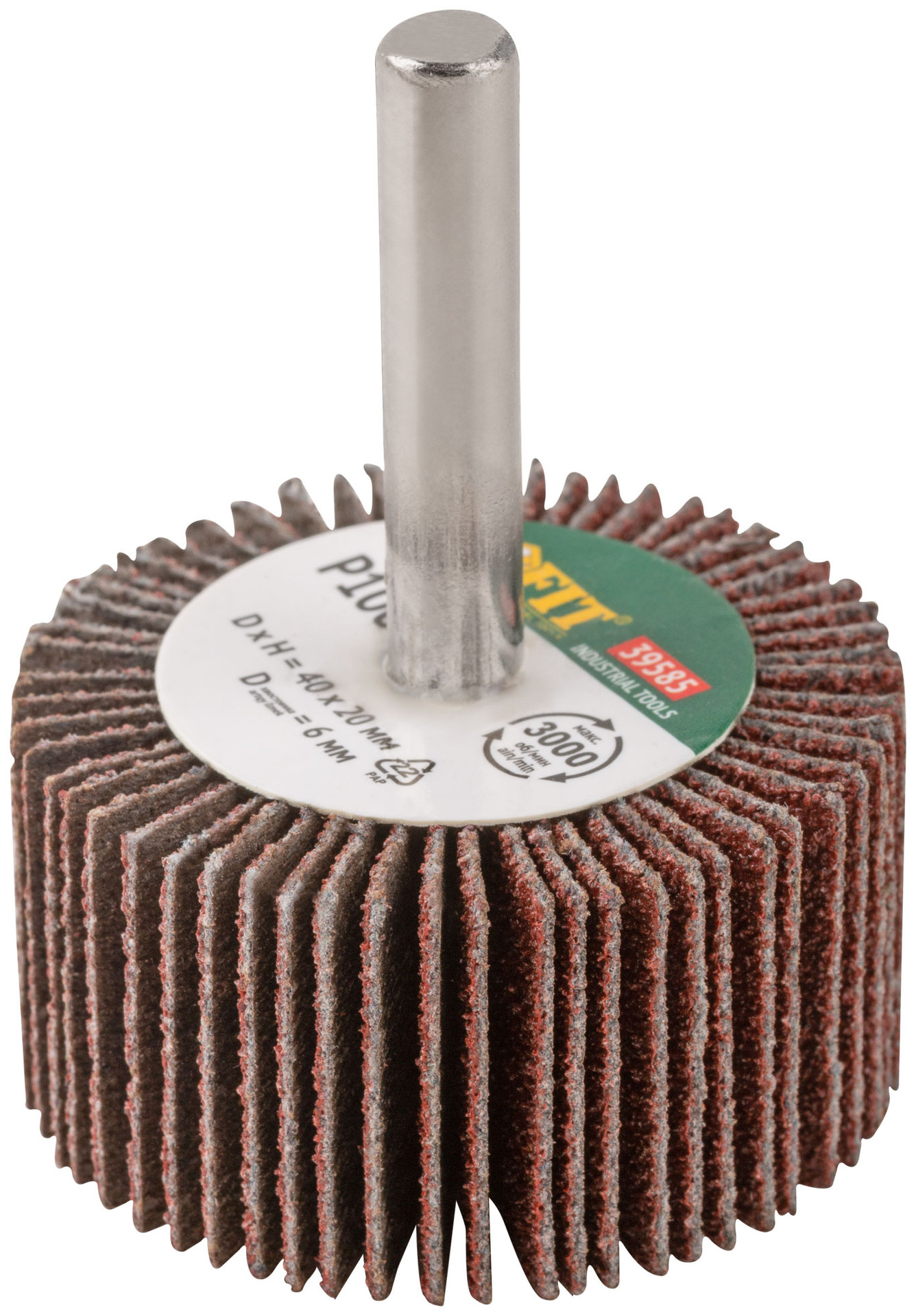 Диск лепестковый для дрели радиальный 40х20х6 мм Р 100 (39585)