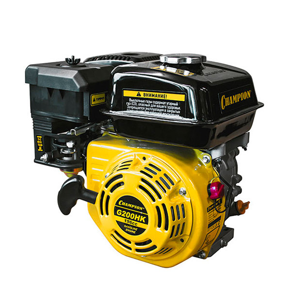 Двигатель 6,5лс/4,8кВт 196см? 19мм шпонка 15,4кг CHAMPION G200HK