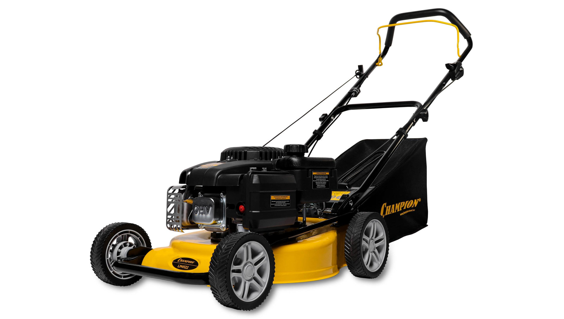 Газонокосилка CHAMPION LM4122 (2,2кВт 410мм 40л 27-61мм 1рычаг/6, 20,3кг) (LM4122)