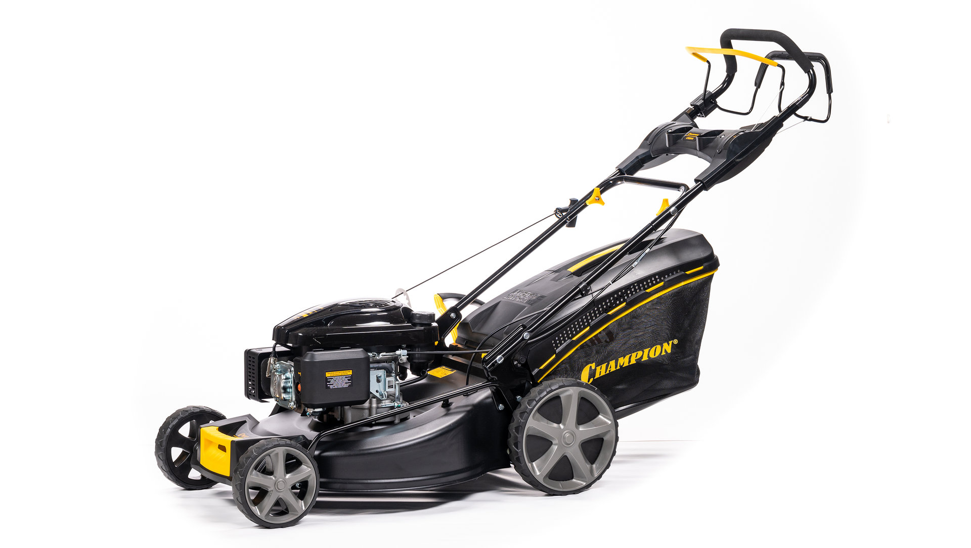 Газонокосилка CHAMPION LM5644 (PRO 4,4кВт привод 555мм 65л 25-75мм 1рычаг/6, 41кг 4в1) (LM5644)