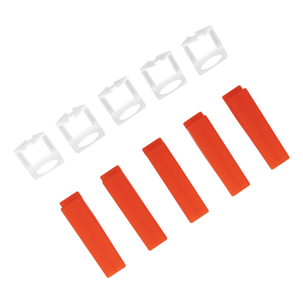 Комплект зажим + клин для системы выравнивания плитки СВП Ворота XL, 50/50 шт. в пакете Matrix (88124)