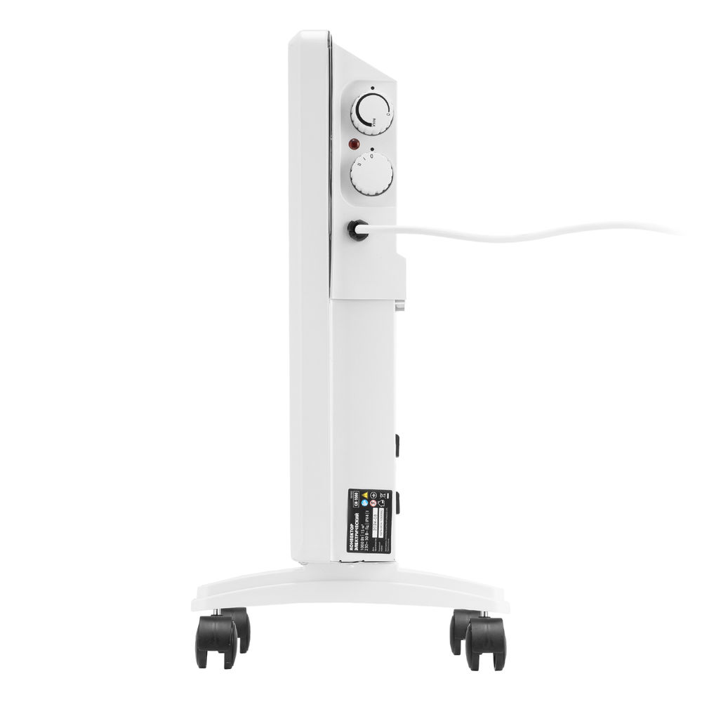 Конвектор электрический CH-1000, 1000 Вт, X-образный нагреватель, термостат, колеса MTX (98105)