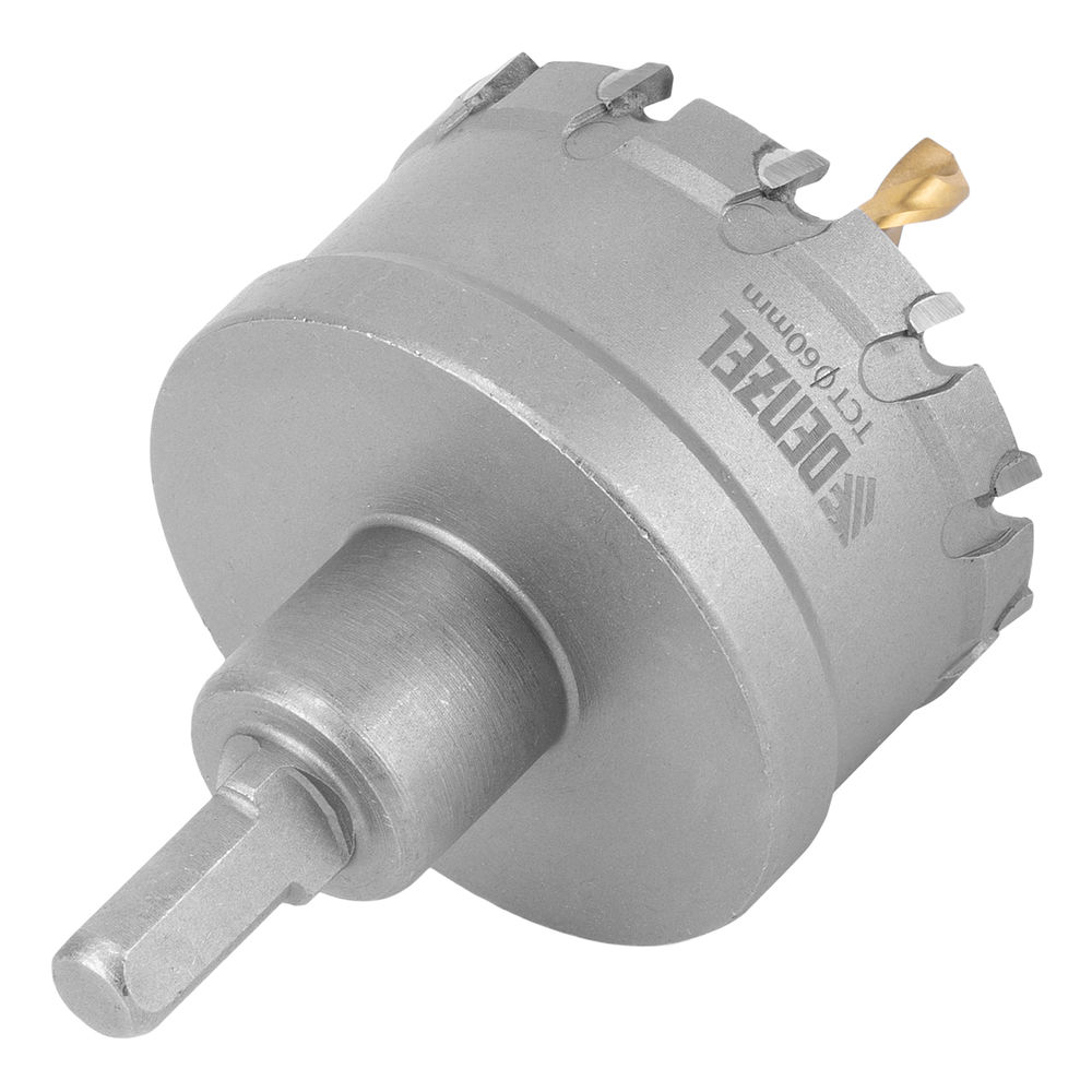 Коронка по металлу твердосплавная, 60 мм Denzel (724017)