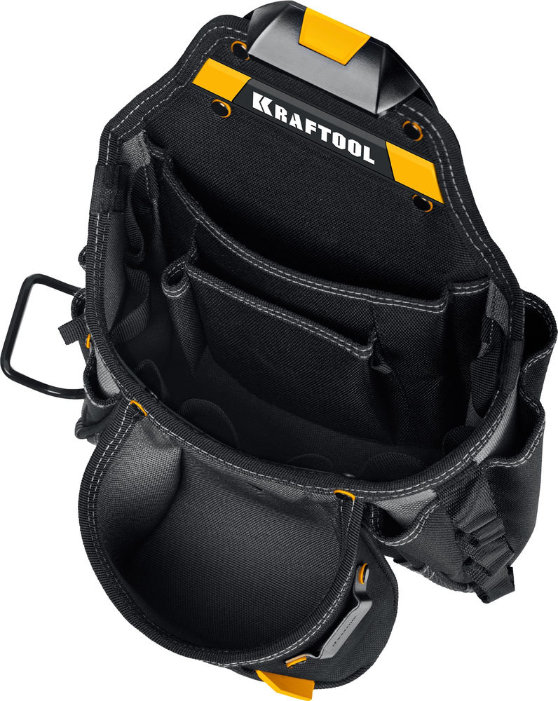 Пояс монтажника в комплекте: пояс монтажника, подтяжки и 3 сумки KBS-5 KRAFTOOL 38760-5