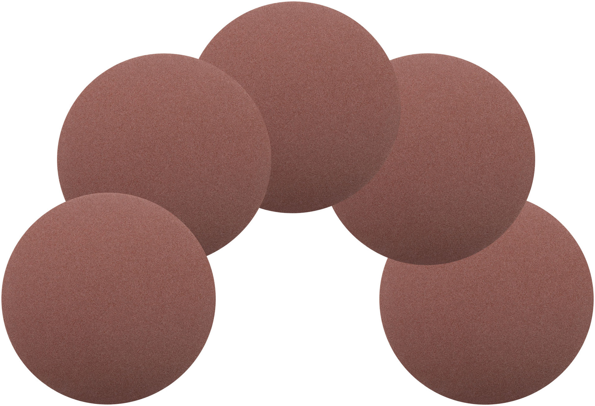 Круги шлифовальные сплошные (липучка), алюминий-оксидные, 125 мм, 5 шт. Р 120 (39826М)