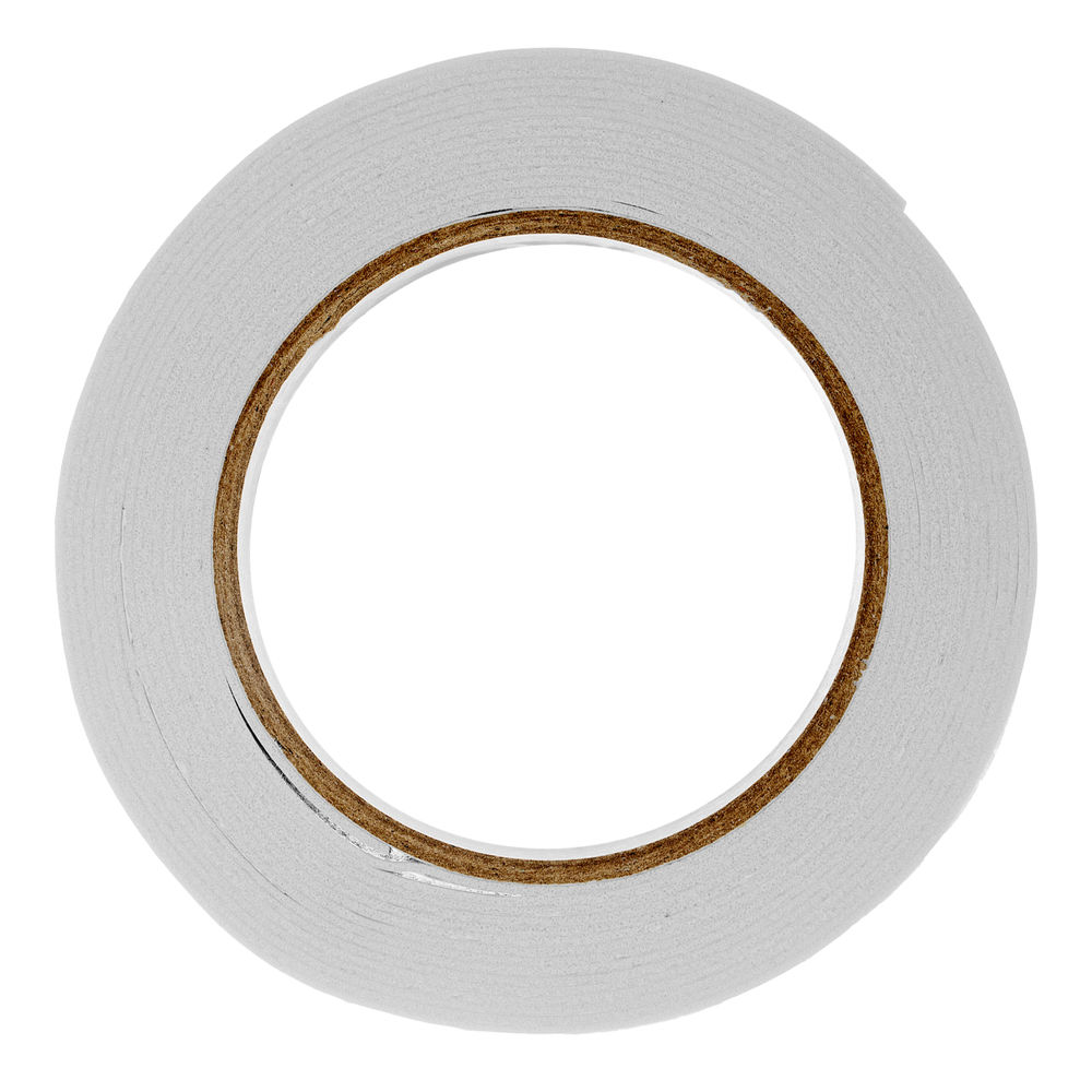 Лента клейкая на вспененной основе, двусторонняя белая 25 мм х 5 м Matrix (89081)