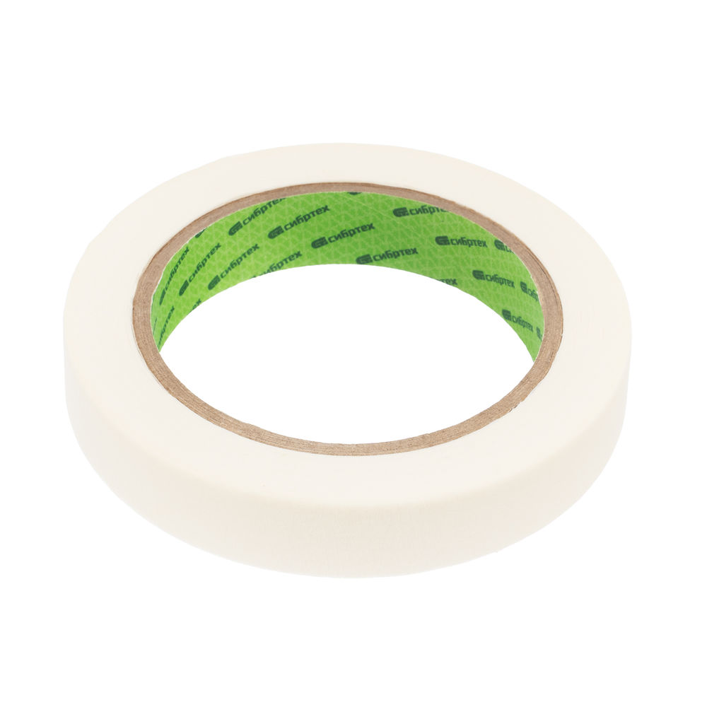 Лента малярная, 19 мм х 40 м, на бумажной основе Сибртех (88700)
