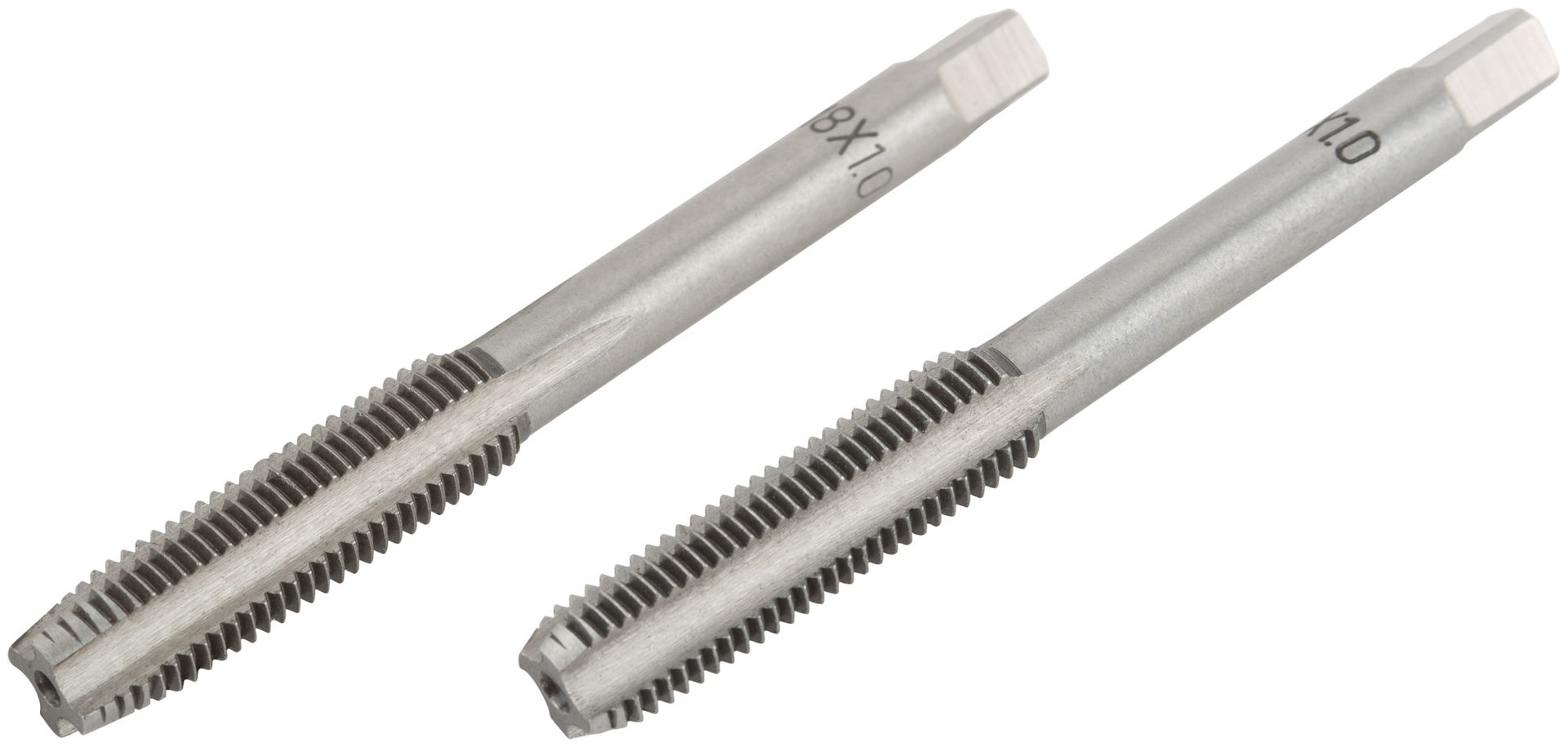 Метчики метрические, легированная сталь, набор 2 шт. М8х1,0 мм