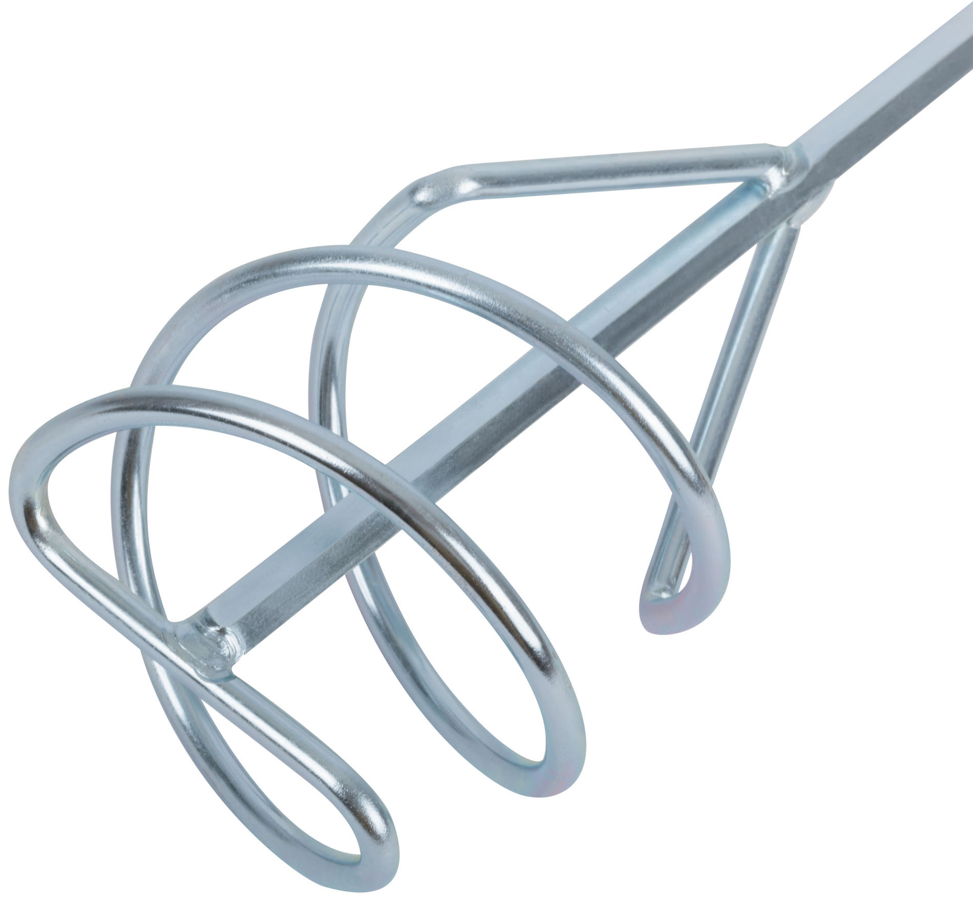 Миксер для строительных смесей оцинкованный Профи 80х400 мм (04212)