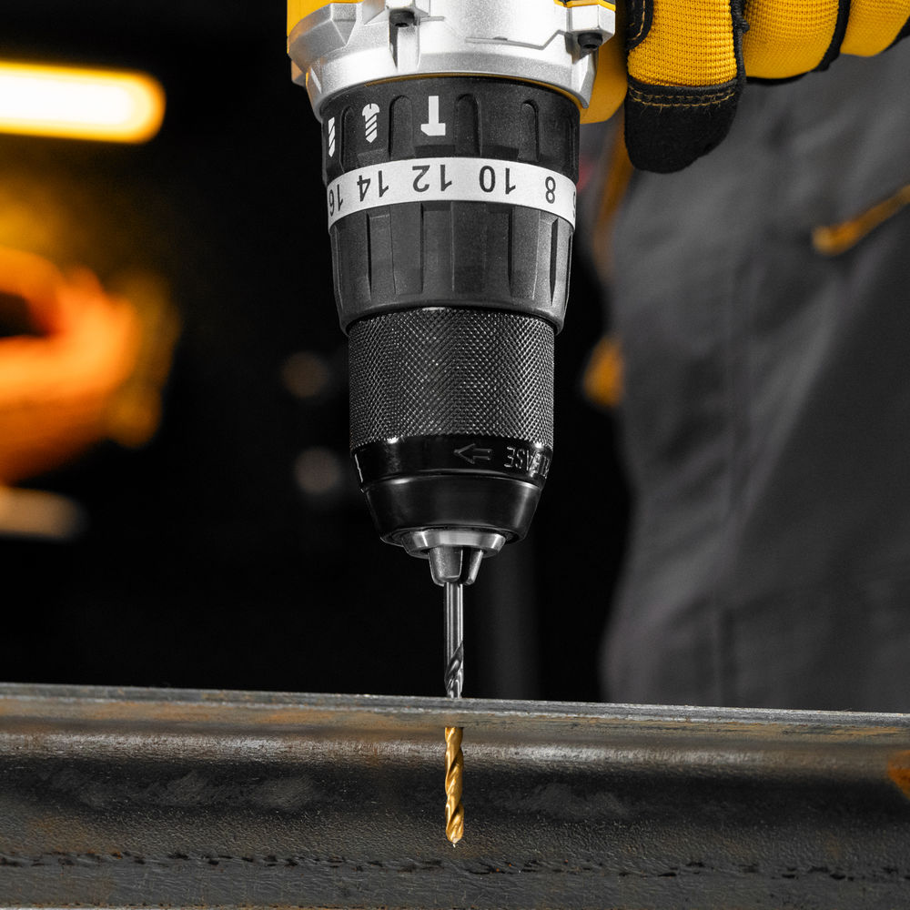 Набор сверл по металлу, 1-13 мм, Р6М5К8-TiN, Golden Tip, 25 шт Denzel (723010)