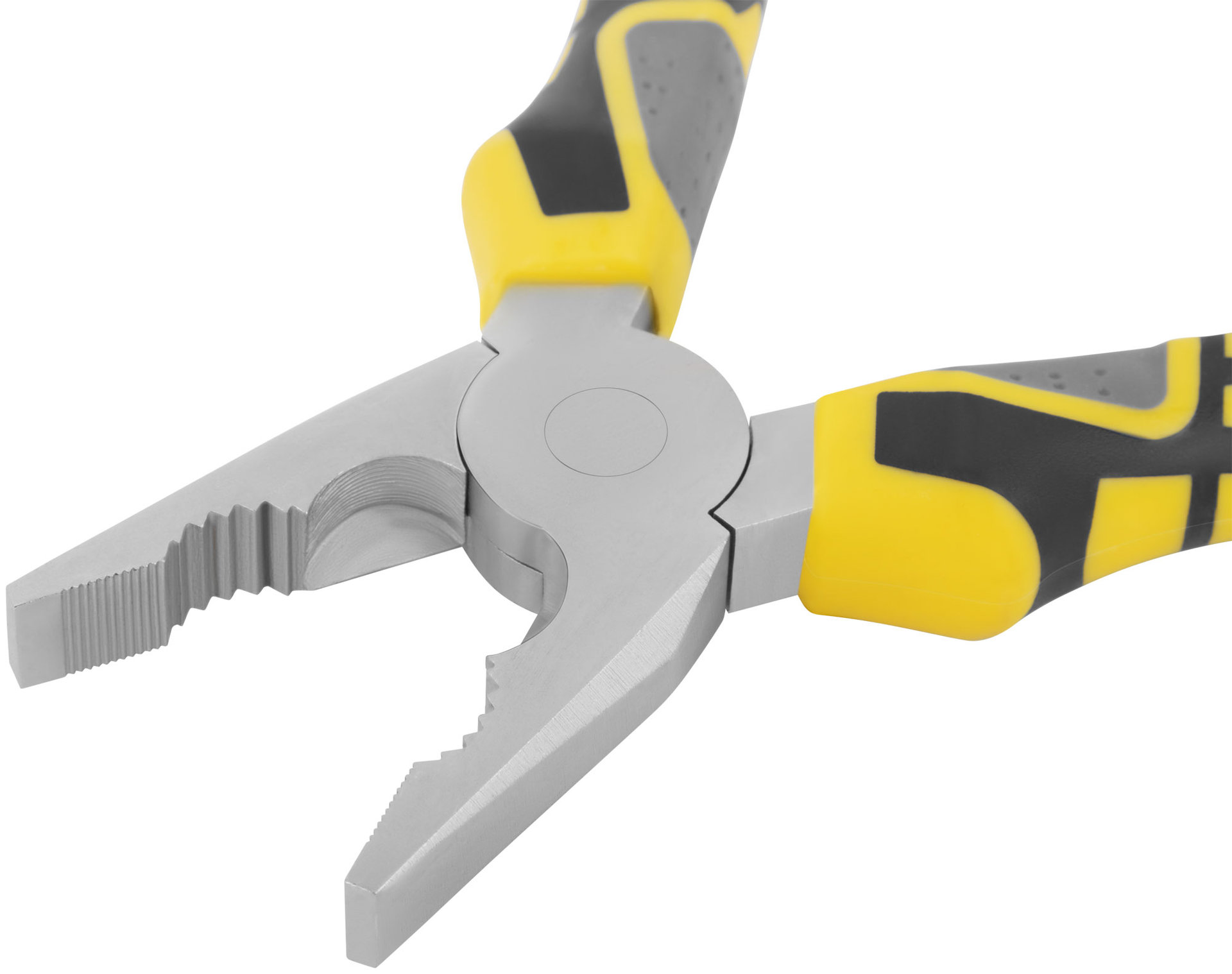 Плоскогубцы комбинированные Смарт, трехцветные прорезиненные ручки, никелевое покрытие 200 мм (50665)