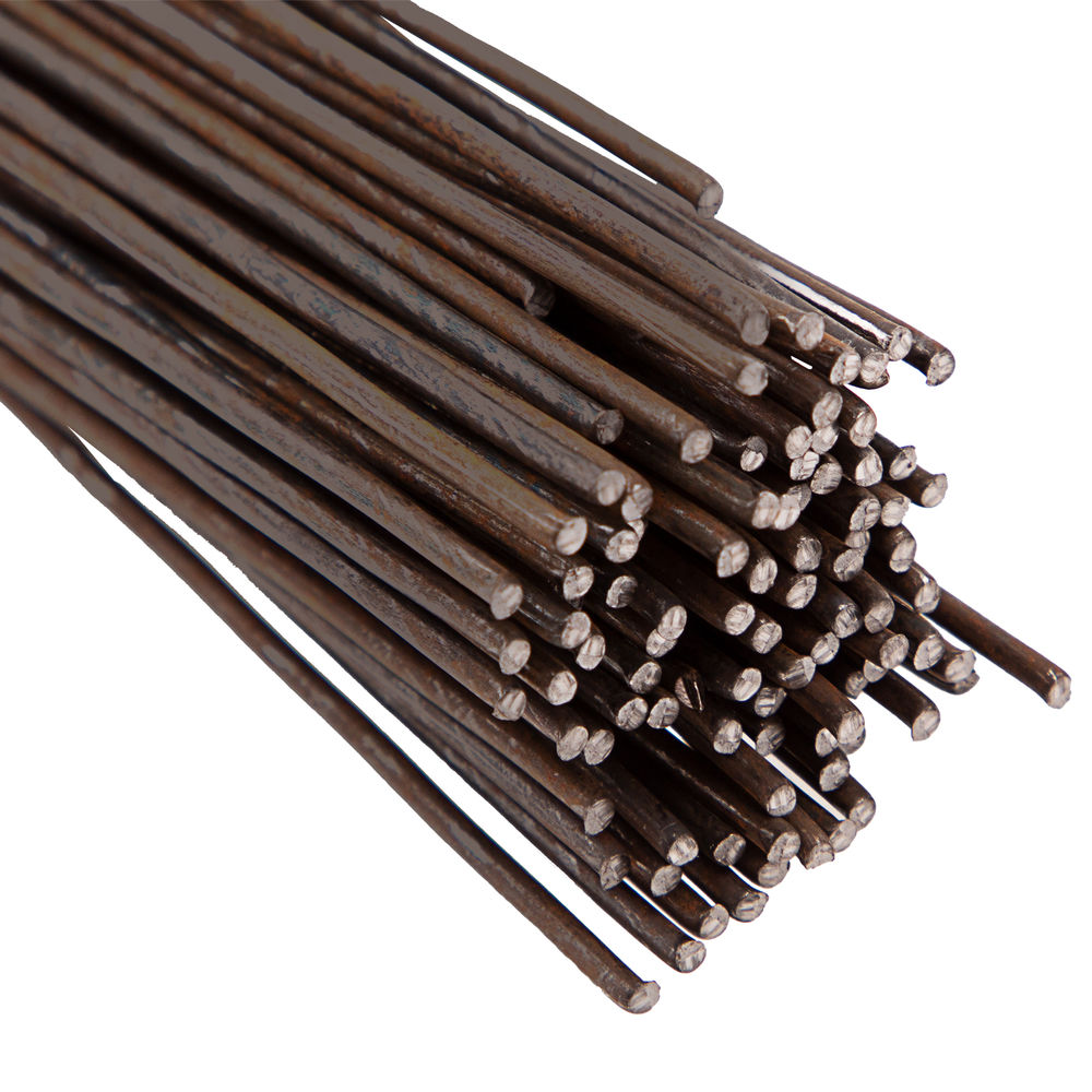 Проволока стальная в прутках 400 мм х 100 шт, вязальная, термообработанная 2 мм Сибртех (84919)