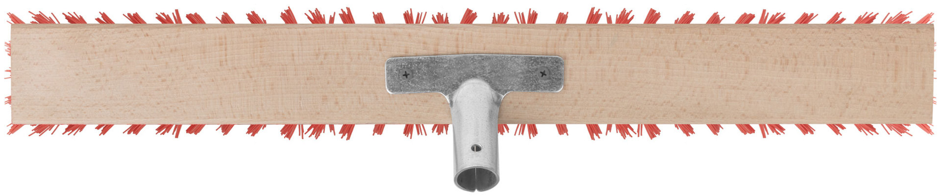 Щетка уличная Профи деревянная, жесткая щетина, металлическая тулейка под углом, 5-ти рядная, 600х65 мм (68058)