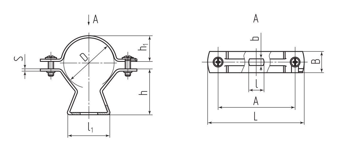 Скоба дистанционная СДК 48-50 (Fortisflex) (102665)