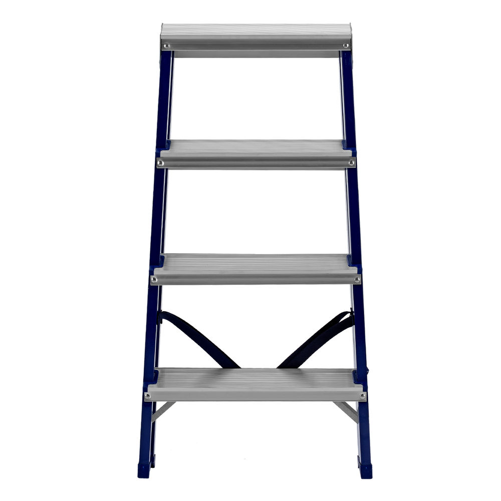 Стремянка двусторонняя 4 ступени, стальная, Сибртех (97934)