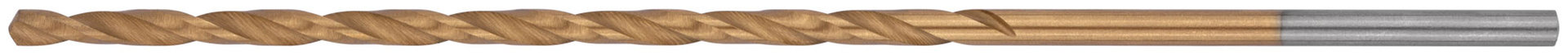 Сверла HSS по металлу, удлиненные, титановое покрытие 2,0х85 мм (10 шт.) (34220)