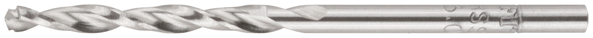 Сверло по металлу HSS полированное, центровочный наконечник, Р6М5, блистер 3,0х61 мм ( 1 шт.) (33831)