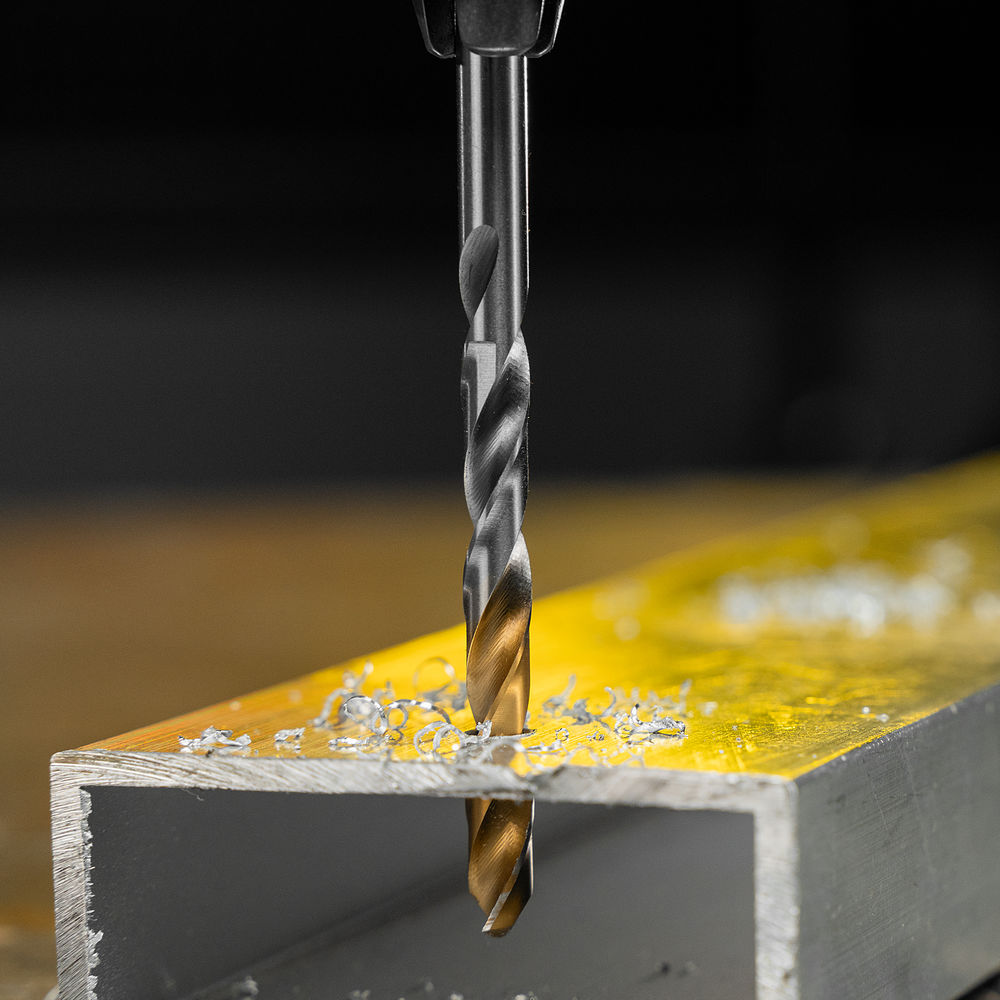 Сверло спиральное по металлу 5,5 x 93 мм, Р6М5, Golden Tip Denzel (718234)