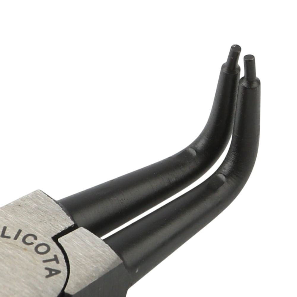 Съемник стопорных колец сжим, загнутый 140 мм, Licota, APT-38002A