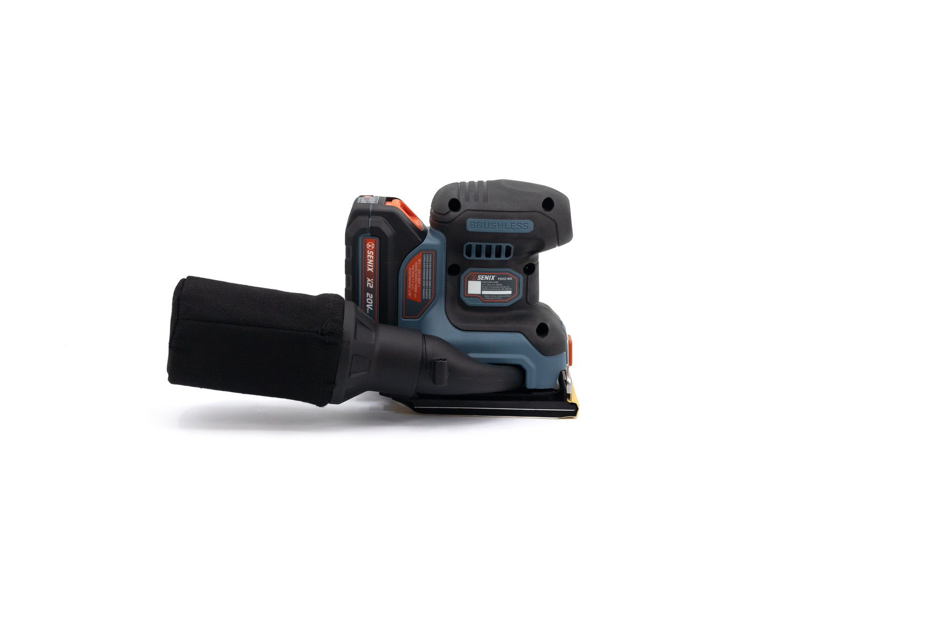 Шлифмашина вибрационная аккумуляторная, бесщ.дв., 125 мм, с 1 АКБ, 1 ЗУ X2 20В