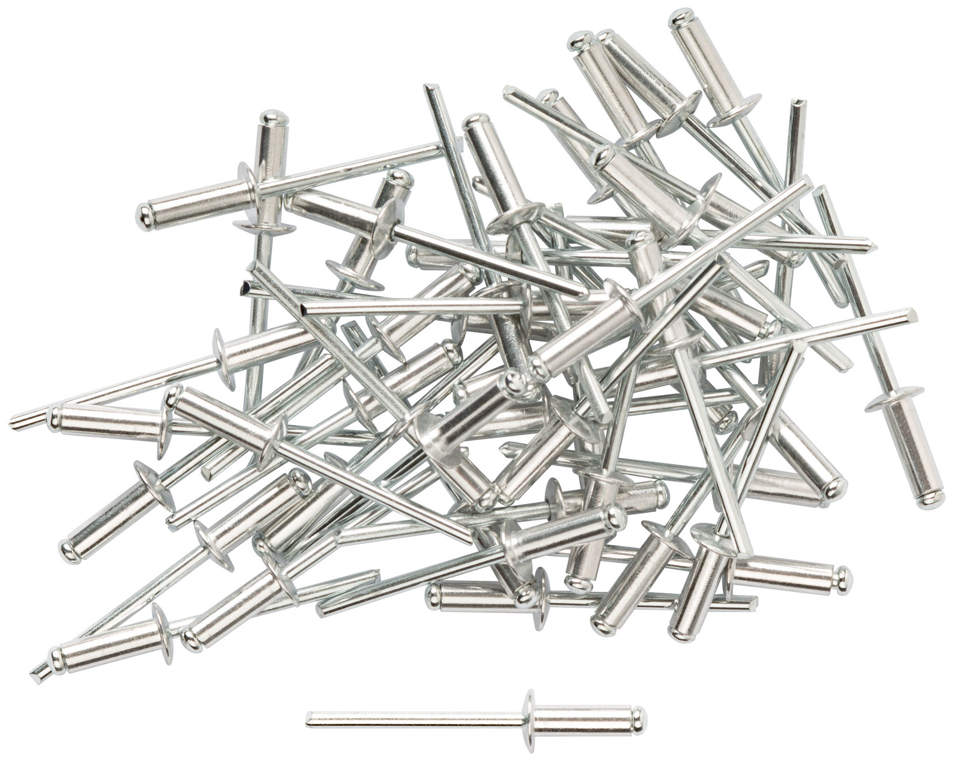 Заклепки мелкая фасовка, 50 шт., 4.0 х 12 мм (23742)