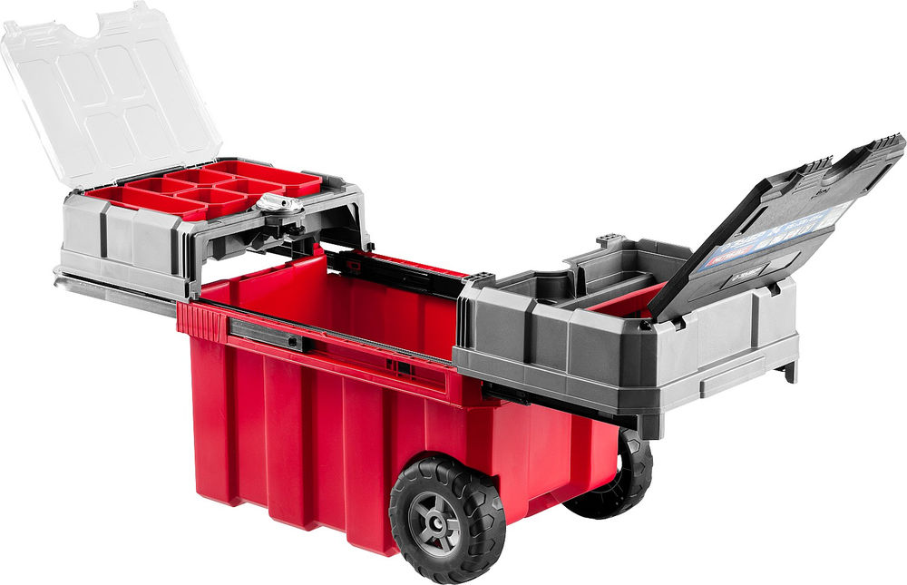 Пластиковый ящик-тележка для инструментов 616 х 378 х 415 мм 24 Профессионал ЗУБР МЕГАБОКС-24 38133-24