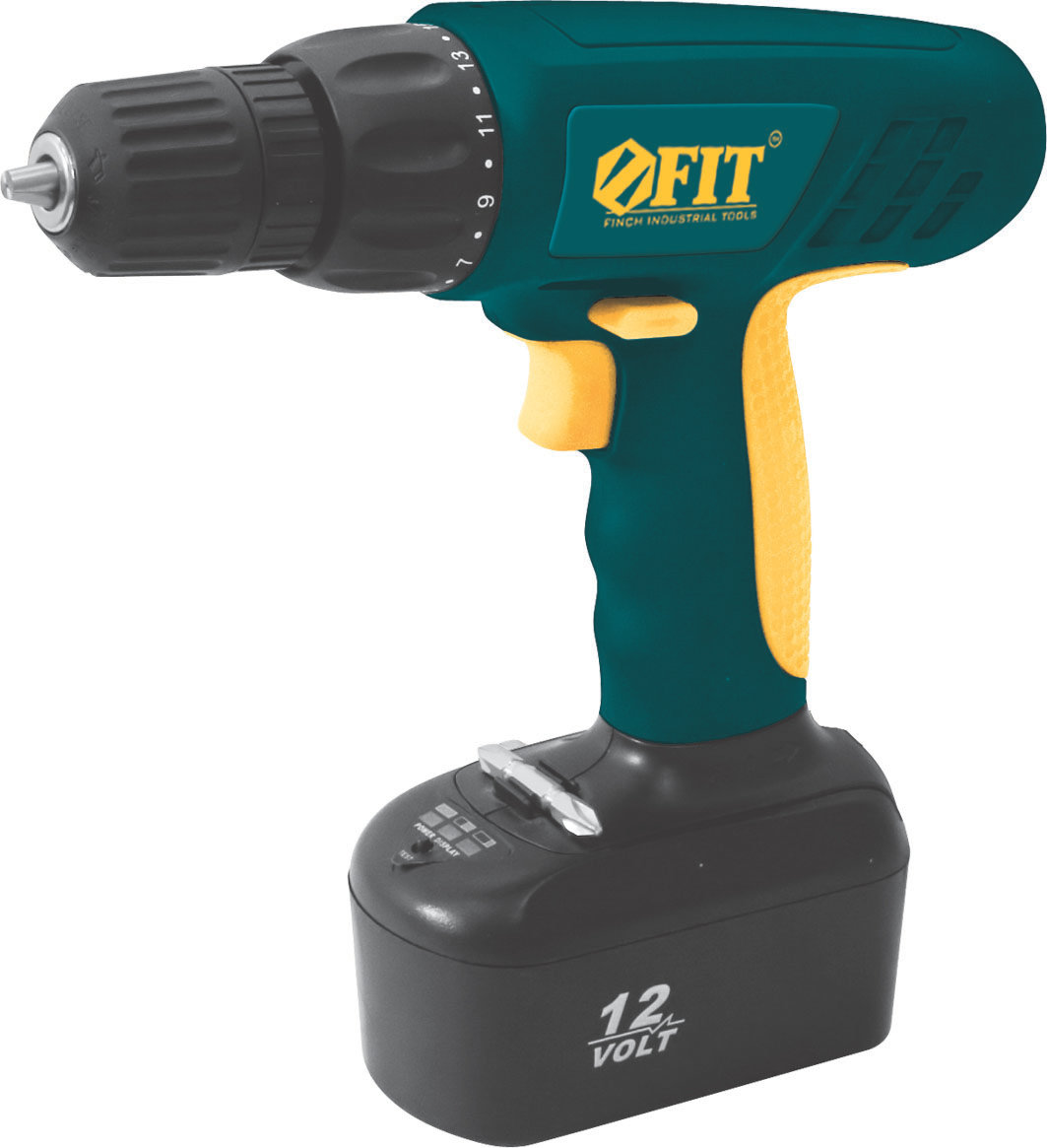 Дрель-Шуруповерт Акк. 12,0В; 0-500об/мин; 10,0Нм; 2(Ni-Cd)1,2Ач; 3-5ч.; кейс (80144)