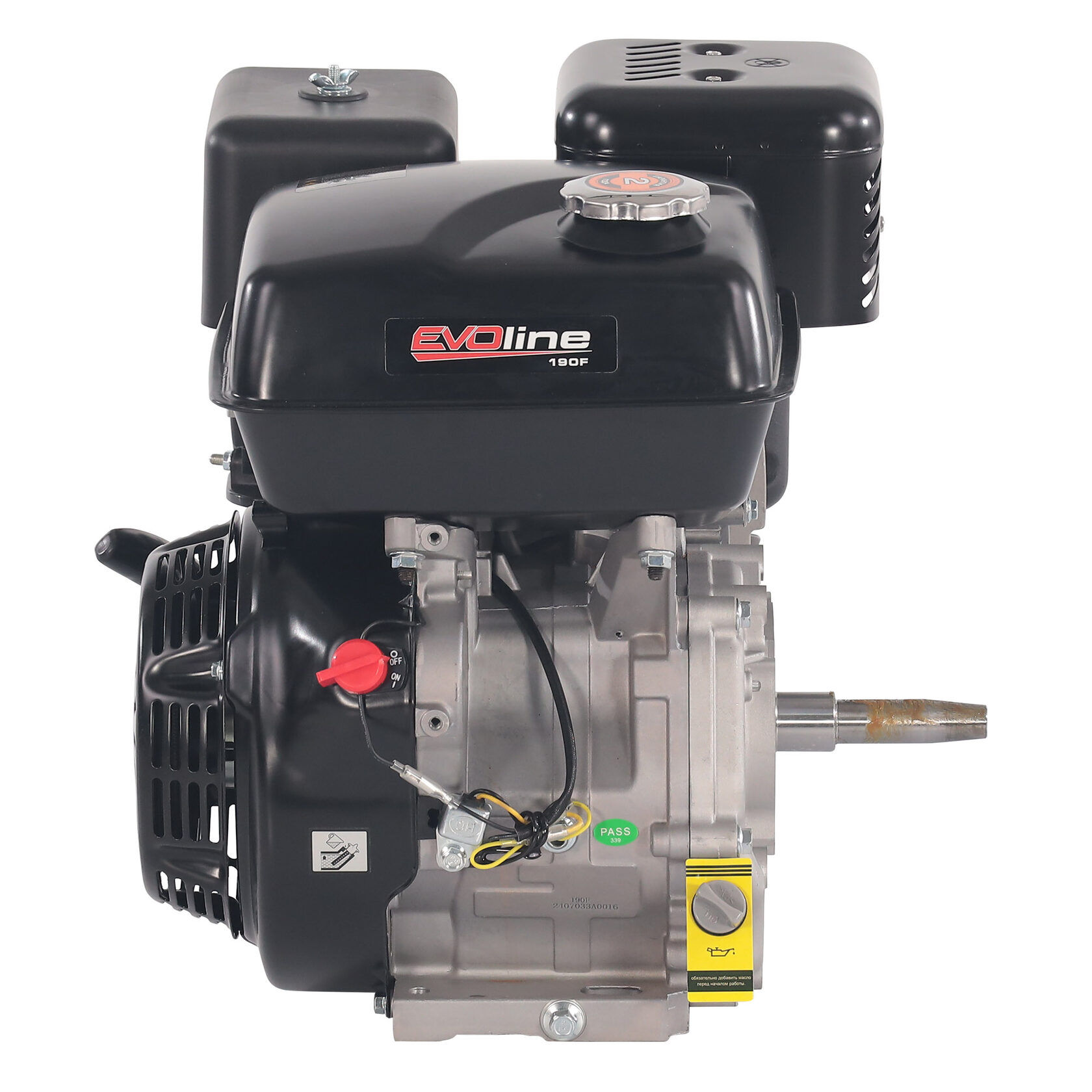 Двигатель бензиновый EVOline 190 FV (конус) (произведено Zongshen)