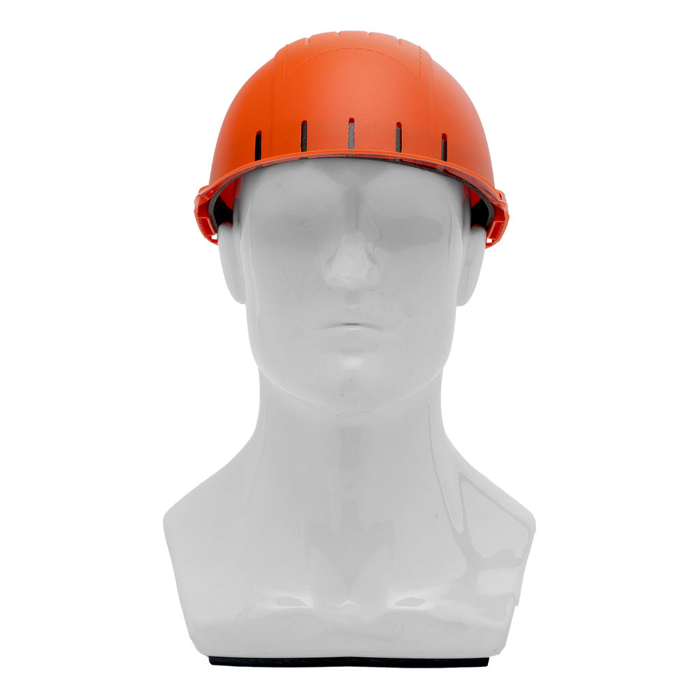 Каскетка защитная Стиль, пластиковая, оранжевая Сибртех (89169)