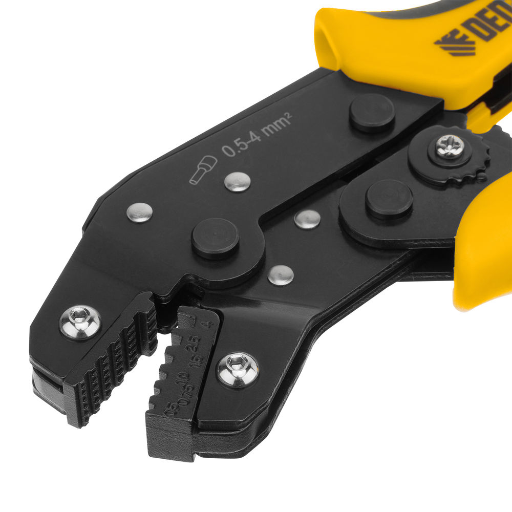 Клещи для обжима наконечников штыревых НШВ, НШВИ, НШВИ-2, 0,5-4 мм2 Denzel (17743)