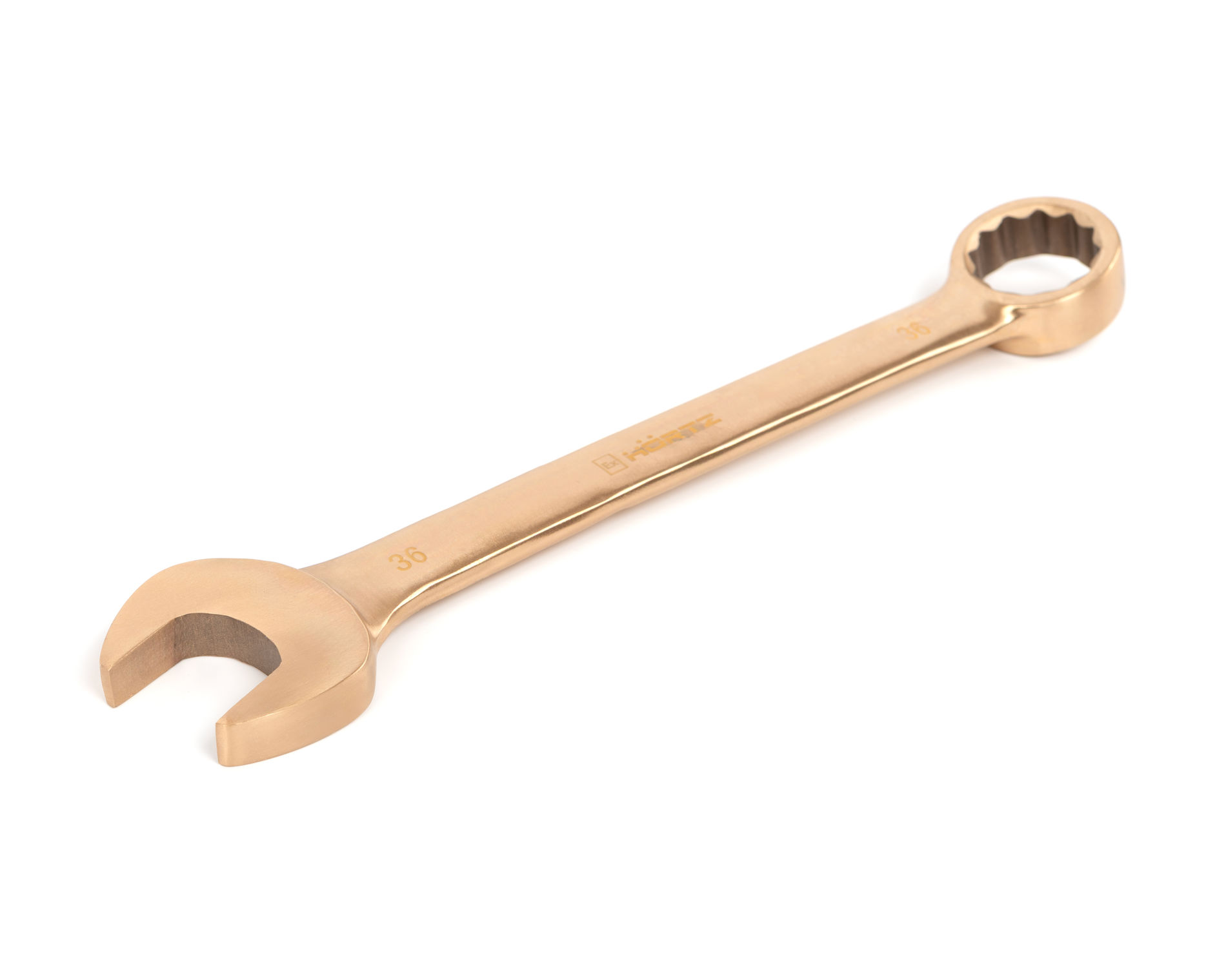 Ключ гаечный комбинированный 36х36 искробезопасный сплав BeCu 136-36, HORTZ