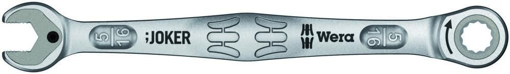 Ключ гаечный комбинированный с трещоткой 5/16 x 144 мм Joker 6000 WE-073280