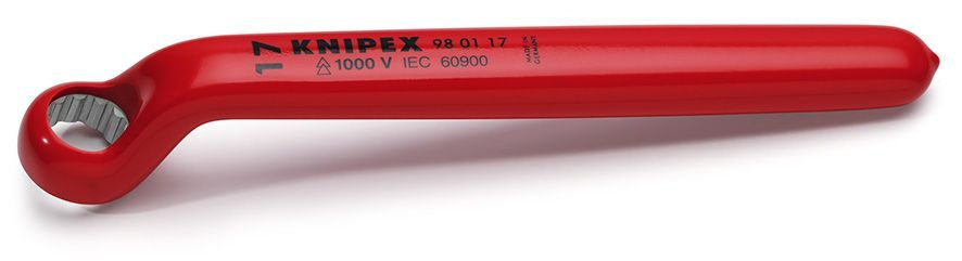 Ключ гаечный накидной VDE, 17 мм, длина 205 мм, диэлектрический (KN-980117)