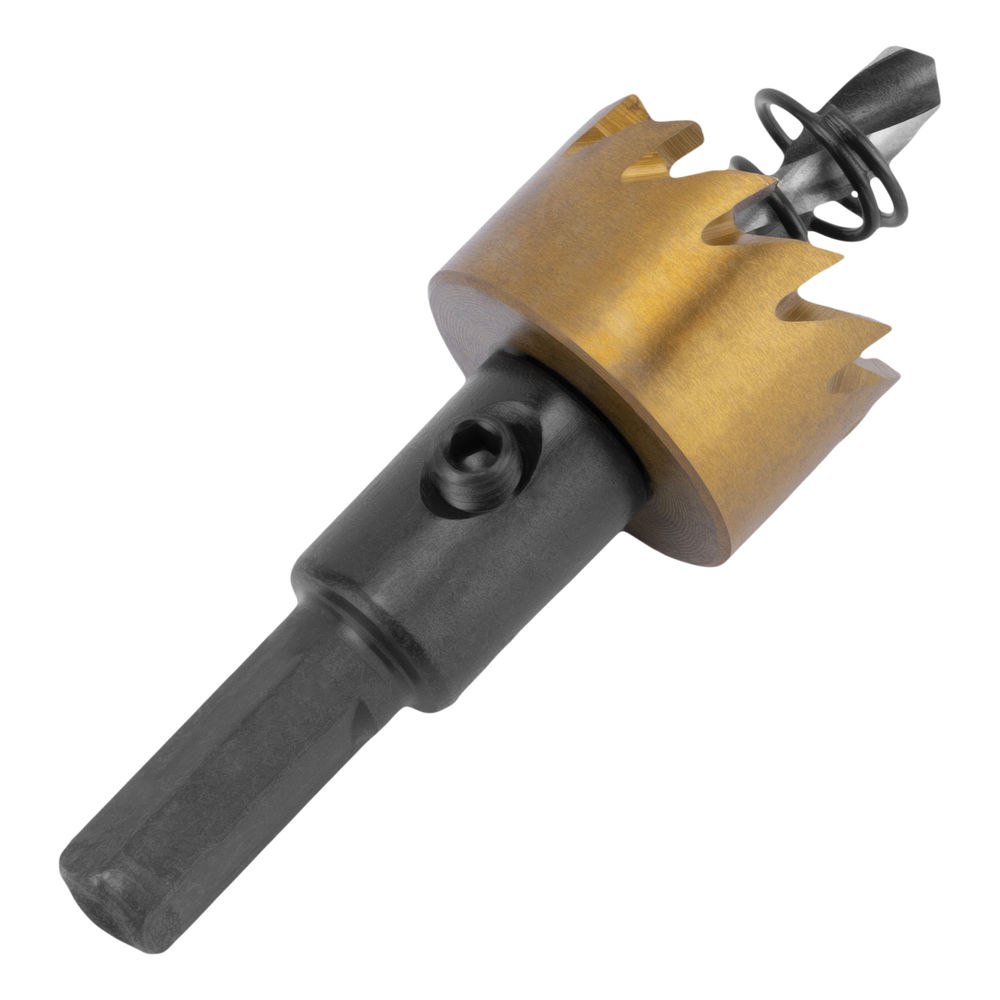 Коронка по металлу HSS, 22 мм, нитридтитановое покрытие Denzel (724103)