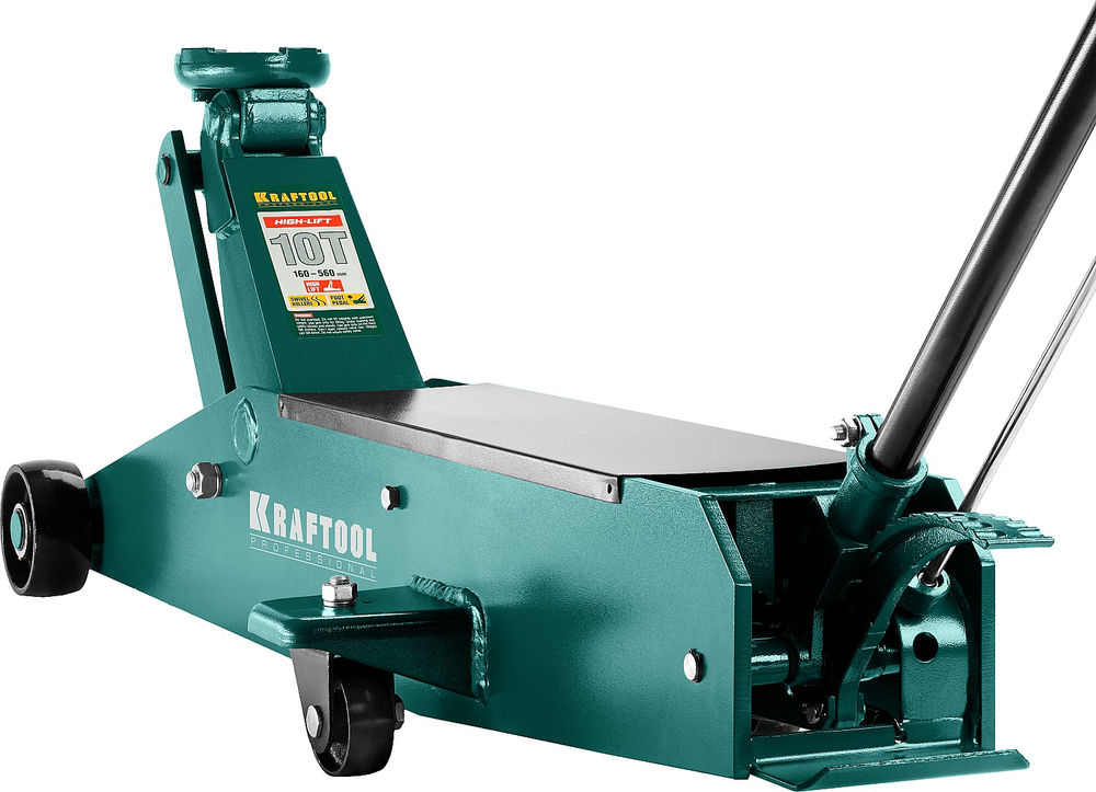 Домкрат подкатной 10 т, 160 - 560 мм для тяжелой техники HIGH-LIFT KRAFTOOL 43455-10