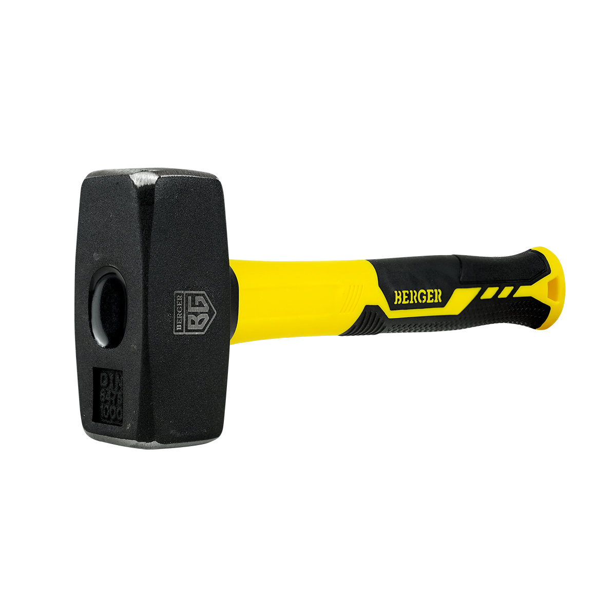 Кувалда кованая 1000 г., фиберглассовая рукоятка, BERGER BG1516