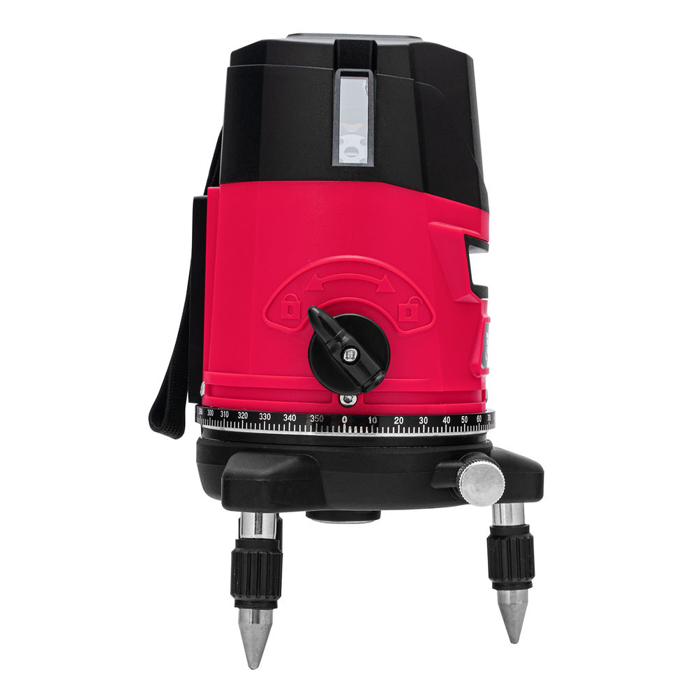 Лазерный уровень CRL-30R, 30 м, красный луч, батарейки, резьба 5/8 MTX (35034)