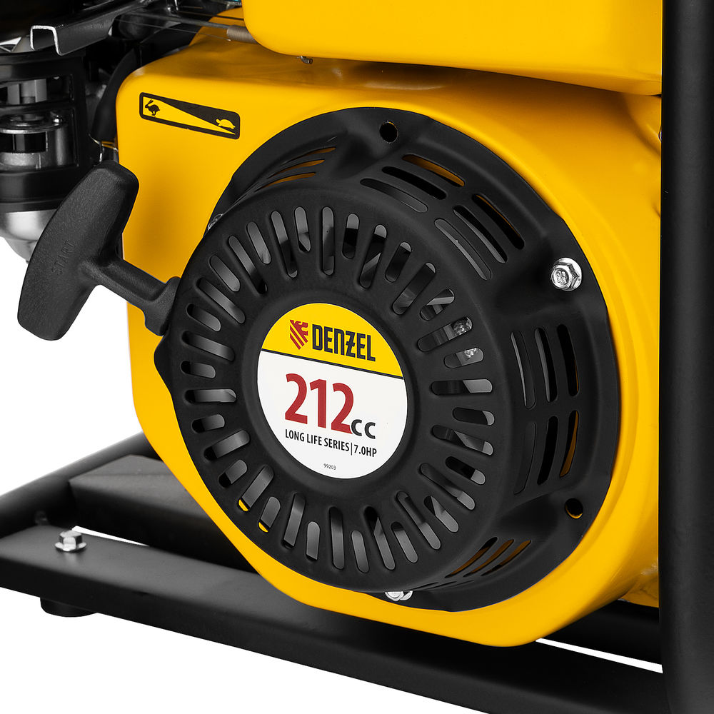 Мотопомпа бензиновая высоконапорная PX-50H, 7 л.с, 2, 600 л/мин, глубина 8 м, напор 65 м Denzel (99203)