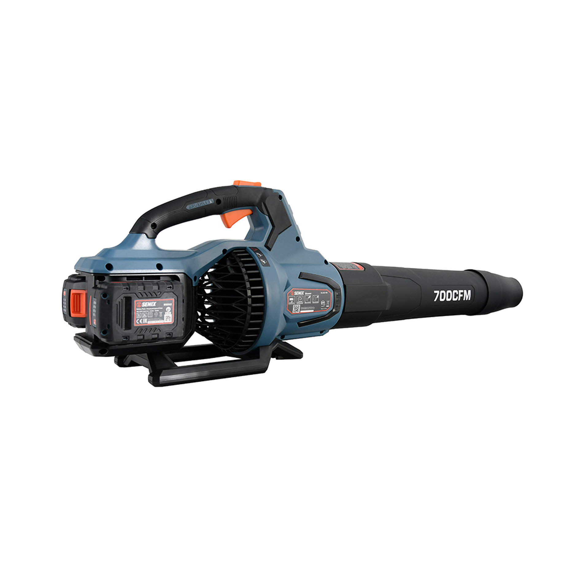 Воздуходувка аккумуляторная, 40В, 2 АКБ и ЗУ 2X2 20V