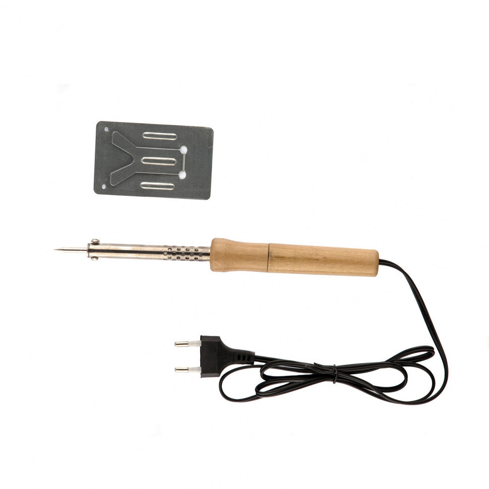 Паяльник с ручкой из дерева, 30 Вт, 220 В Sparta (913101)