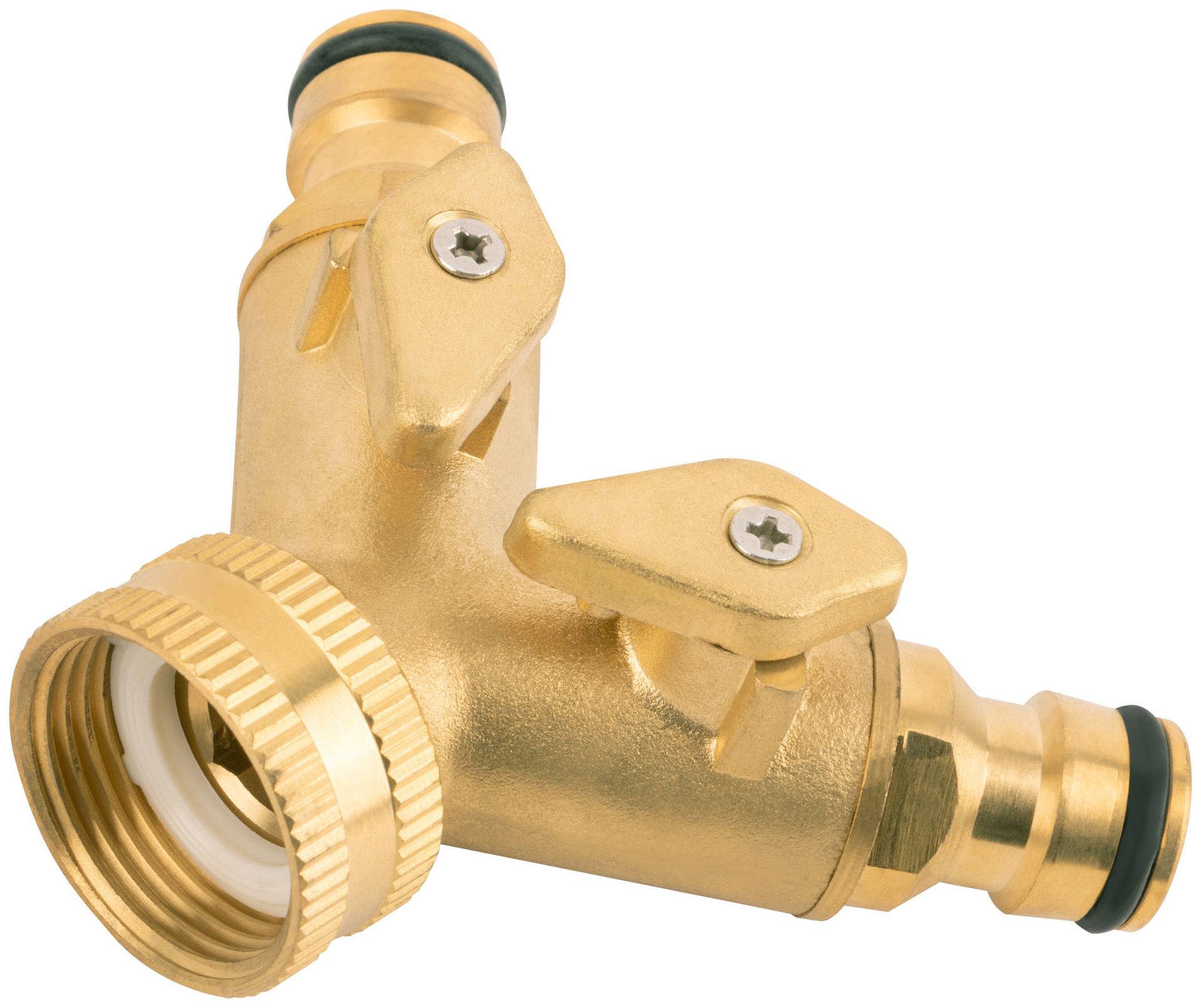 Распределитель 2-х канальный латунь (77465)