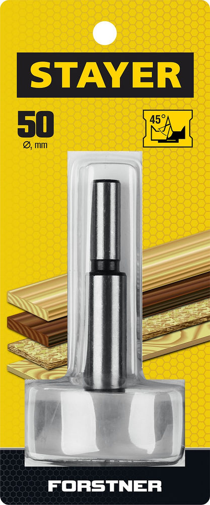 Сверло Форстнера по дереву Forstner, 50 мм, ДСП STAYER 29985-50_z01